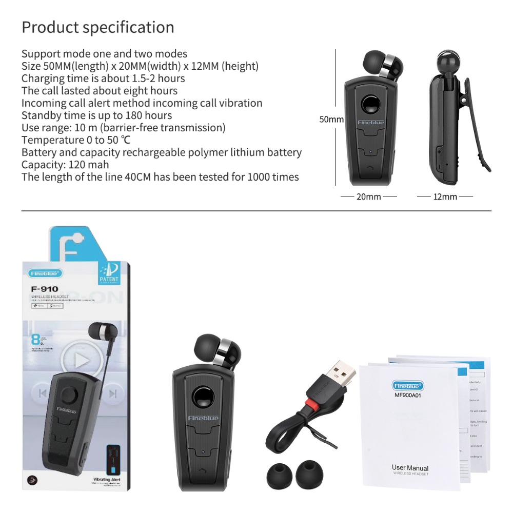 Fineblue-F910-Wireless-bluetooth-Handsfree-Business-Clip-Earphone-with-Calls-Remind-Vibration-1635765-11