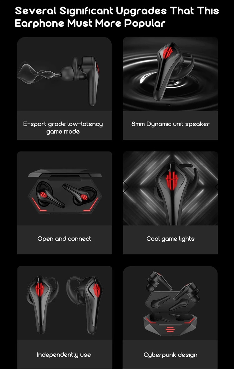 Nubia-RedMagic-TWS-Gaming-Earphones-Wireless-bluetooth-50-Headsets-Cyberpods-4-16-Hours-Battery-Life-1808952-4