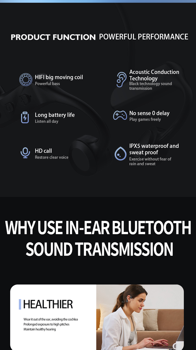 W18-Wireless-Earphone-bluetooth-Earbuds-Not-In-ear-Earphone-Sports-Open-Ear-Hook-with-Mic-1936891-2