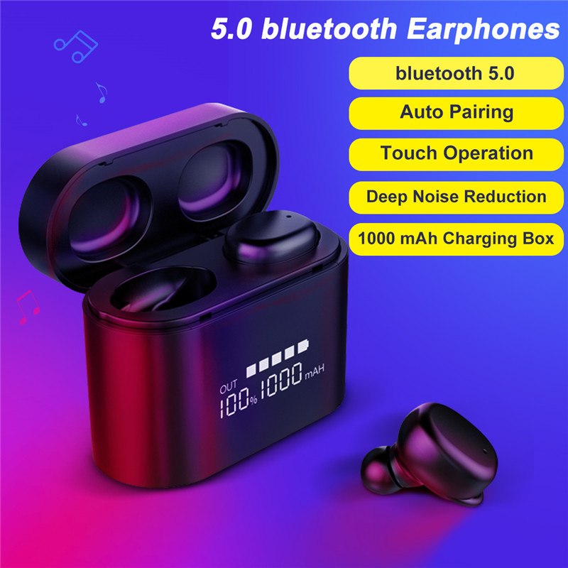 Wireless-Dual-bluetooth-50-TWS-Earbuds-Smart-Touch-Hifi-Waterproof-Earphone-Headphone-With-Portable--1459701-1