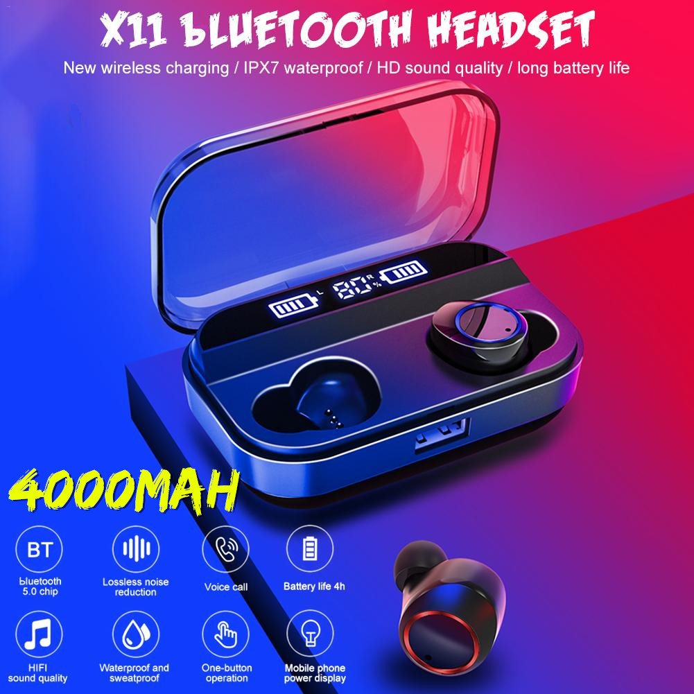 X11-TWS-Wireless-bluetooth-50-Earphone-HiFi-Dual-Digital-Display-IPX7-Waterproof-4000mAh-Headphone-w-1514278-1