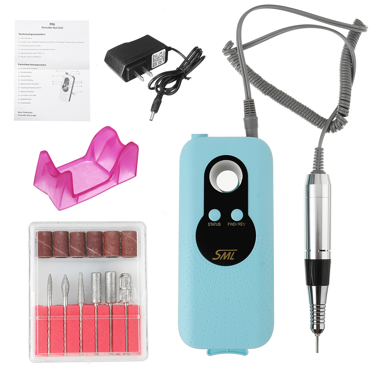 1000mAh-35000RPM-Electric-Nail-Drill-Machine-Portable-Rechargeable-Manicure-Pedicure-1606670-2