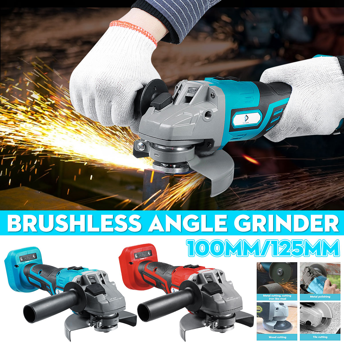 100125mm-Brushless-Angle-Grinder-Cordless-For-Makita-18V-Li-ion-Battery-1806118-1