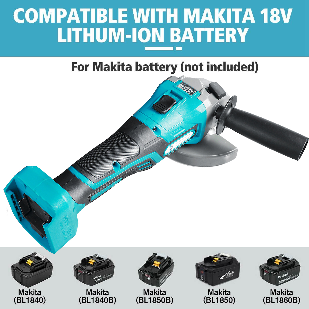 100125mm-Brushless-Angle-Grinder-Cordless-For-Makita-18V-Li-ion-Battery-1806118-2