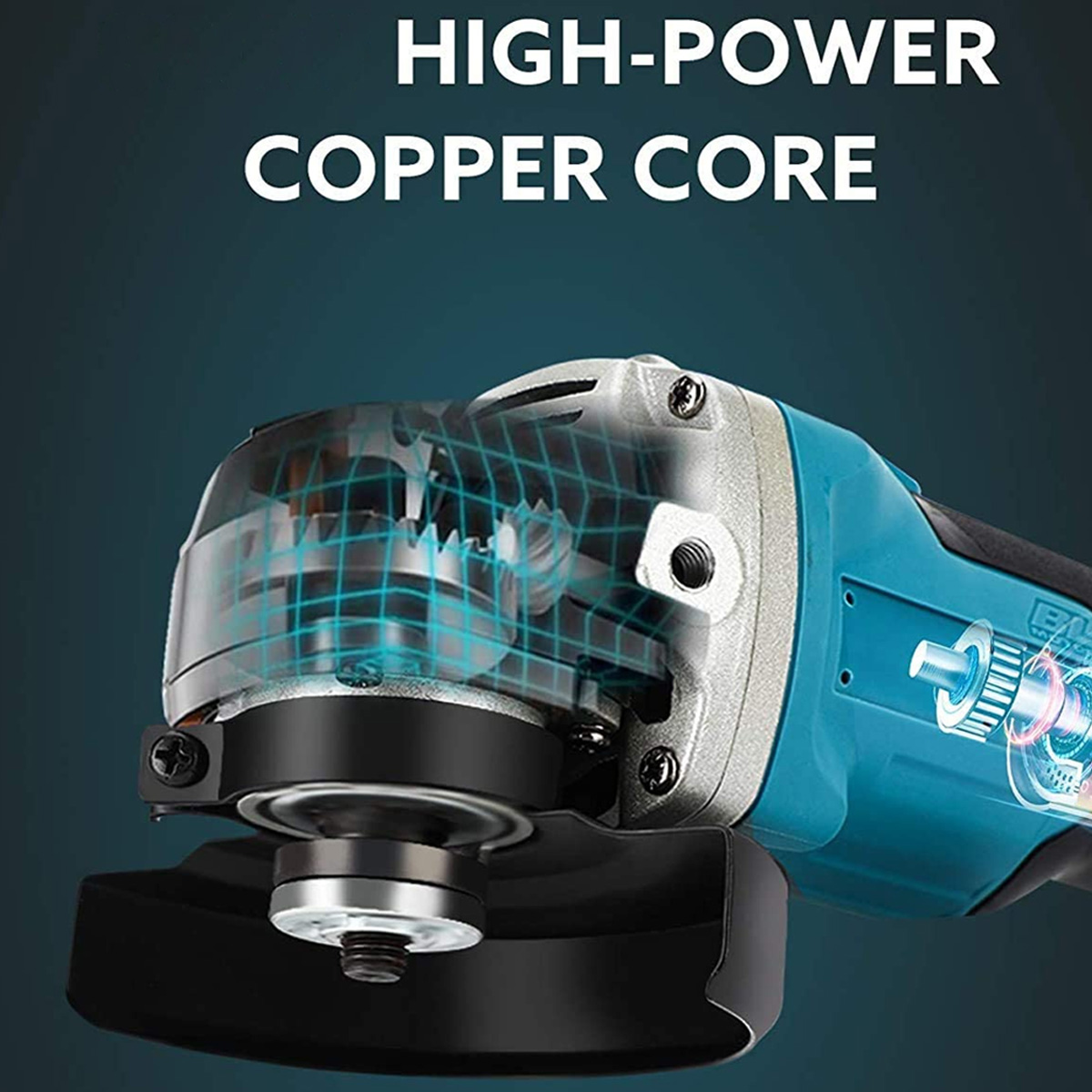 100125mm-Brushless-Cordless-Angle-Grinder-Polisher-Cutting-Tool-W-None12-Battery-For-Makita-1867833-4