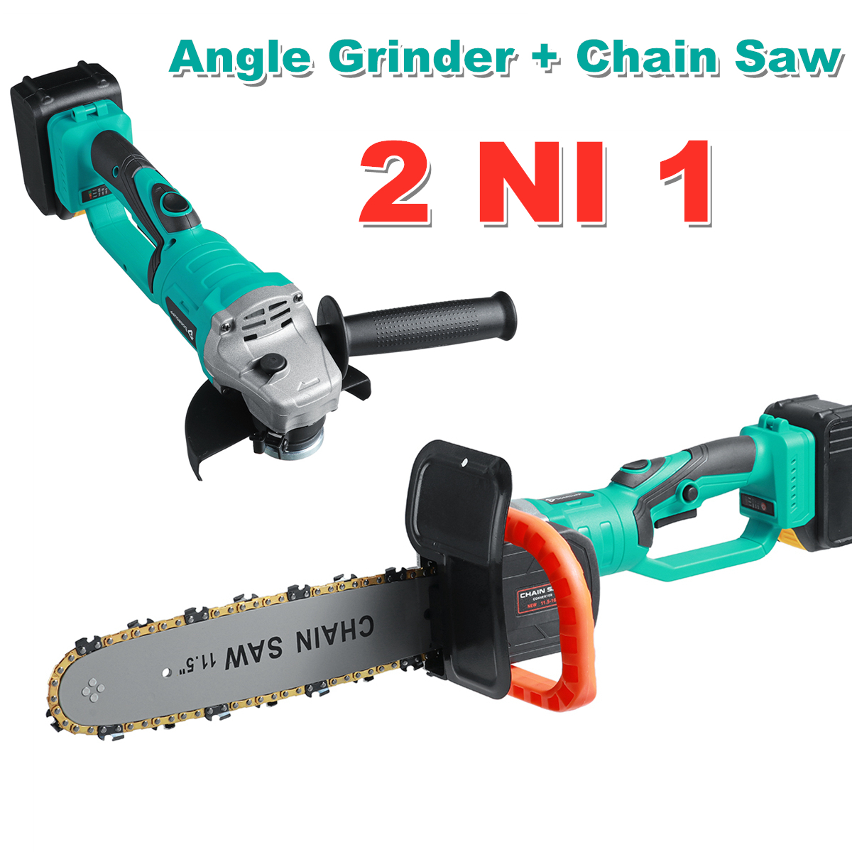 100125mm-Electric-Angle-Grinder-Chainsaw-Woodworking-Cutting-Chainsaw-Bracket-W-12pcs-Battery-1829242-1