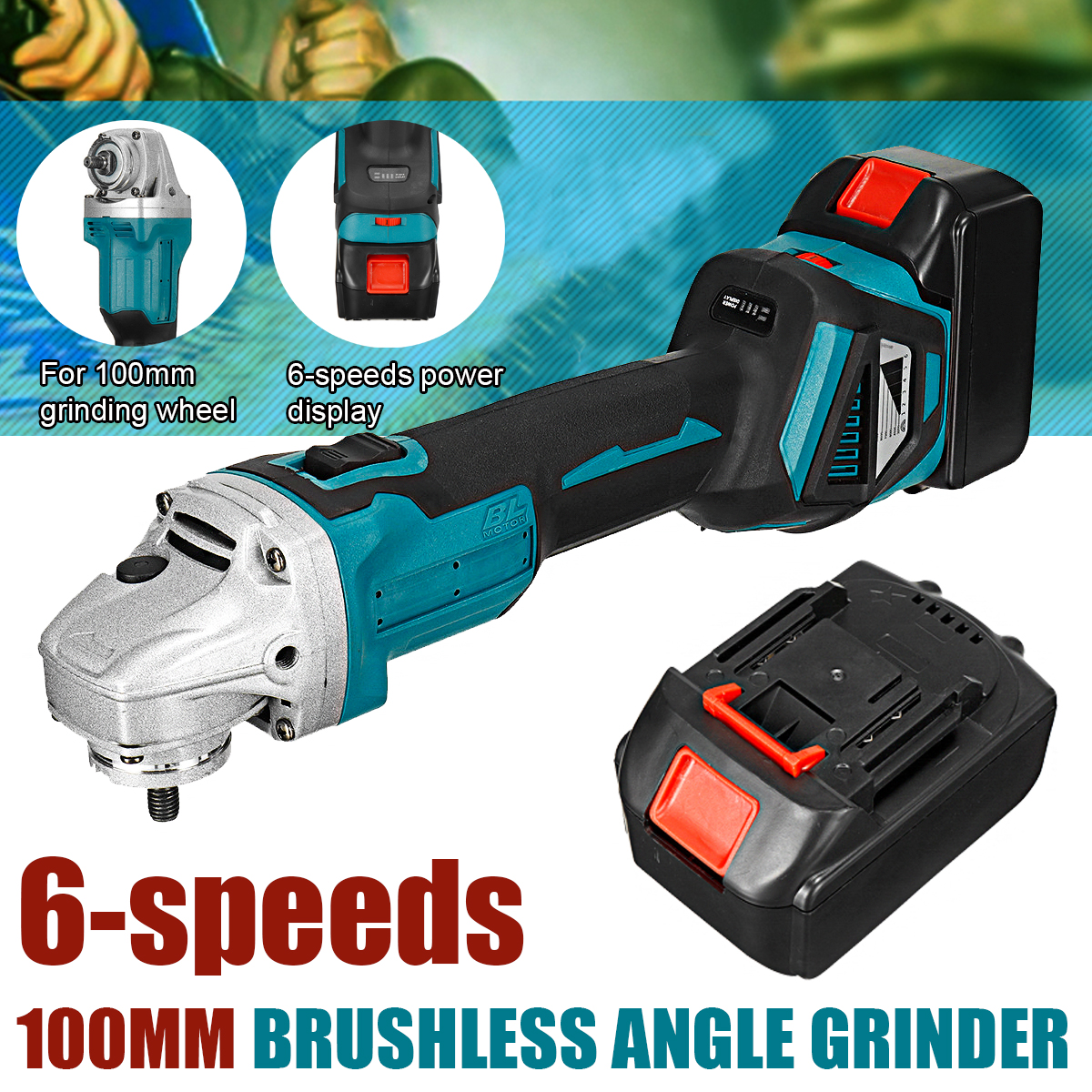 100mm-Brushless-Angle-Grinder-6-Gear-Adjustable-Electric-Polishing-Machine-W-1-or-2-Battery-1880202-1