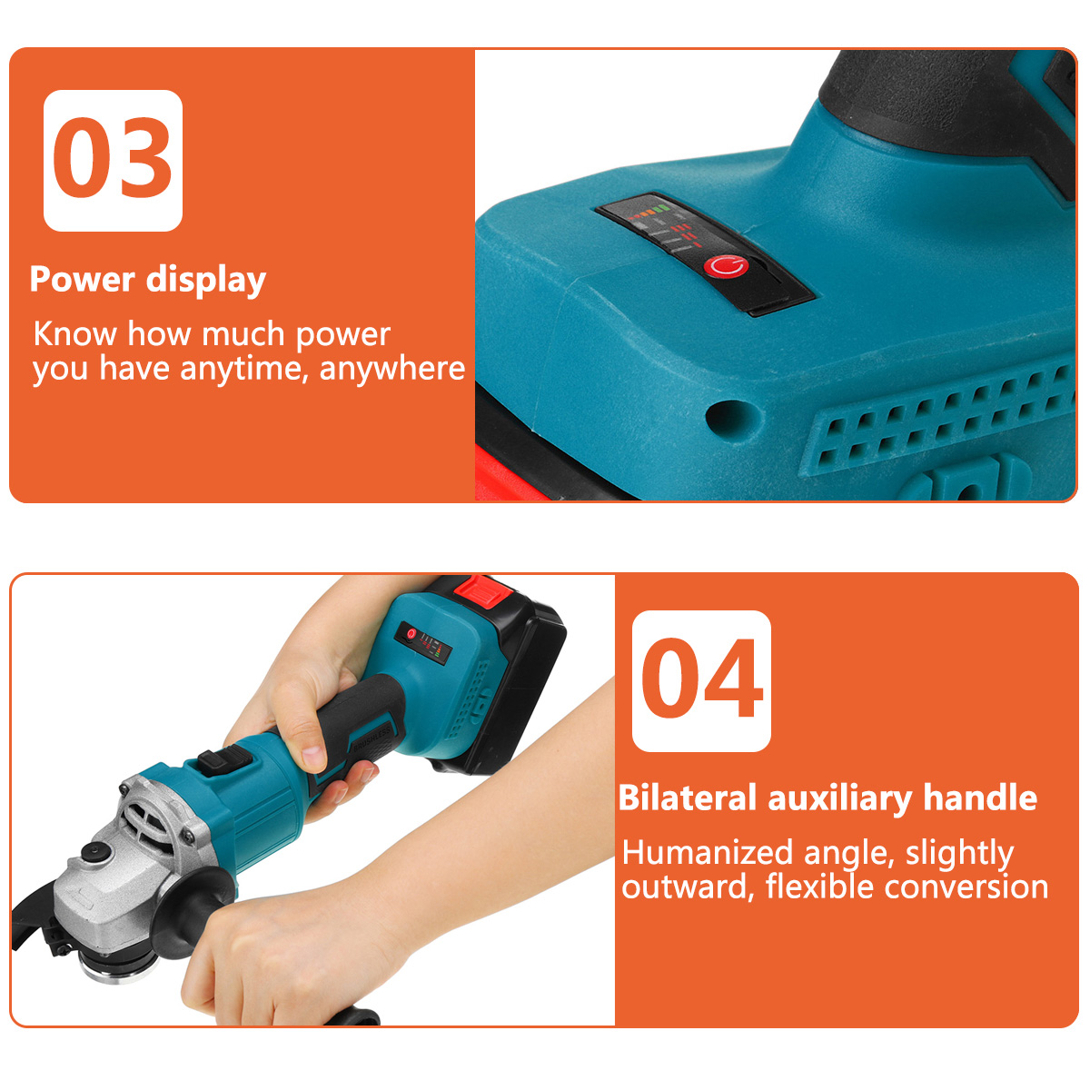100mm-Brushless-Cordless-Angle-Grinder-3-Gears-Polishing-Grinding-Cutting-Tool-With-Battery-Also-For-1858791-9