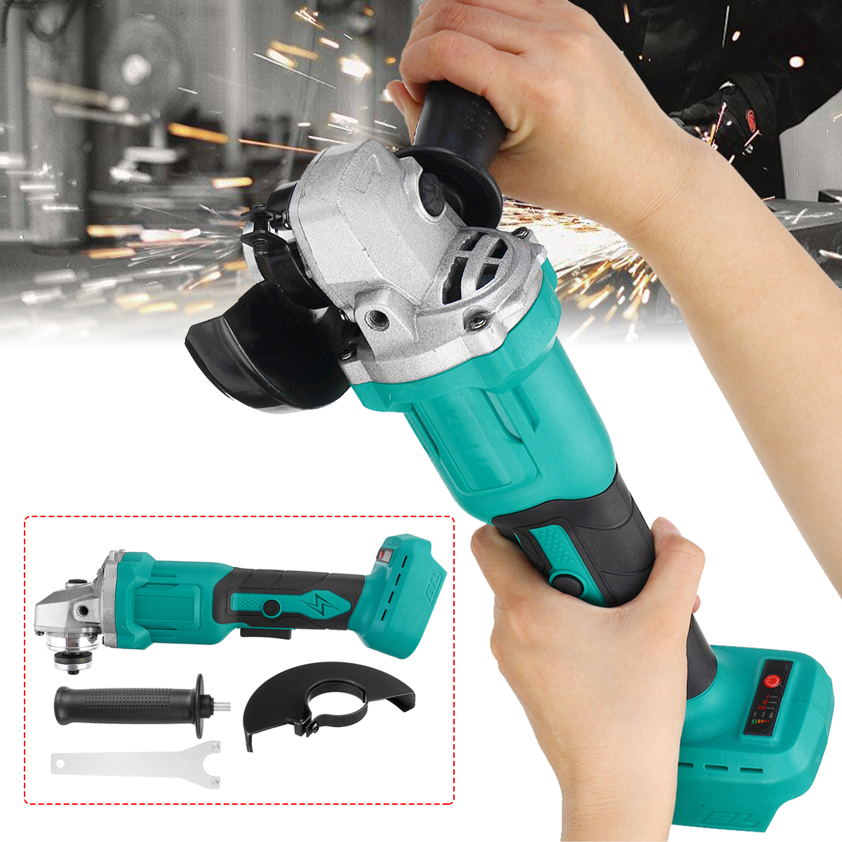 100mm-Brushless-Electric-Angle-Grinder-Grinding-Machine-Cordless-DIY-Woodworking-Power-Tool-1764625-3