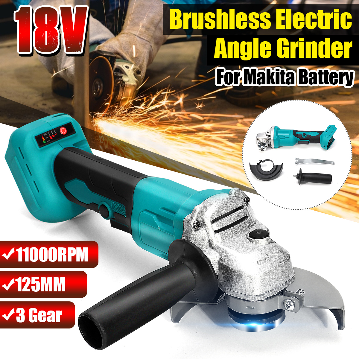 100mm125mm-Brushless-Angle-Grinder-3-Gears-Multifunctional-Cordless-Electric-Polishing-Machine-Polis-1646831-1