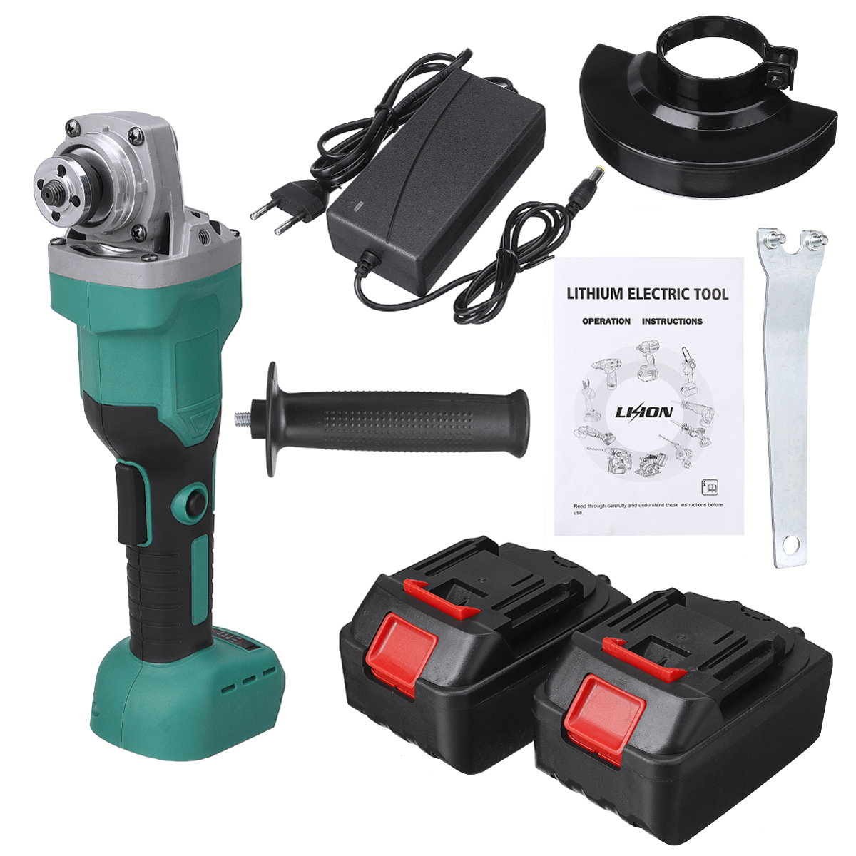 100mm125mm-Brushless-Electric-Angle-Grinder-Polishing-Grinding-Cutting-Tool-W-12-Battery-For-Makita-1861077-10