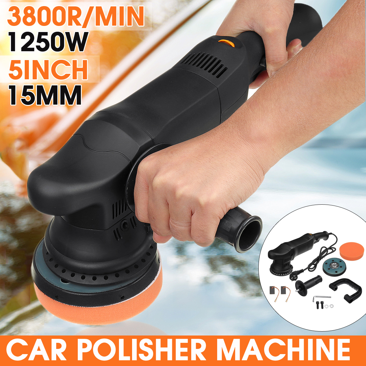 110220V-15MM-3800RMIN-5quot-Dual-Action-Polisher-DA-Orbital-Buffer-Sander-Car-Polishing-Machine-Pad-1768825-1