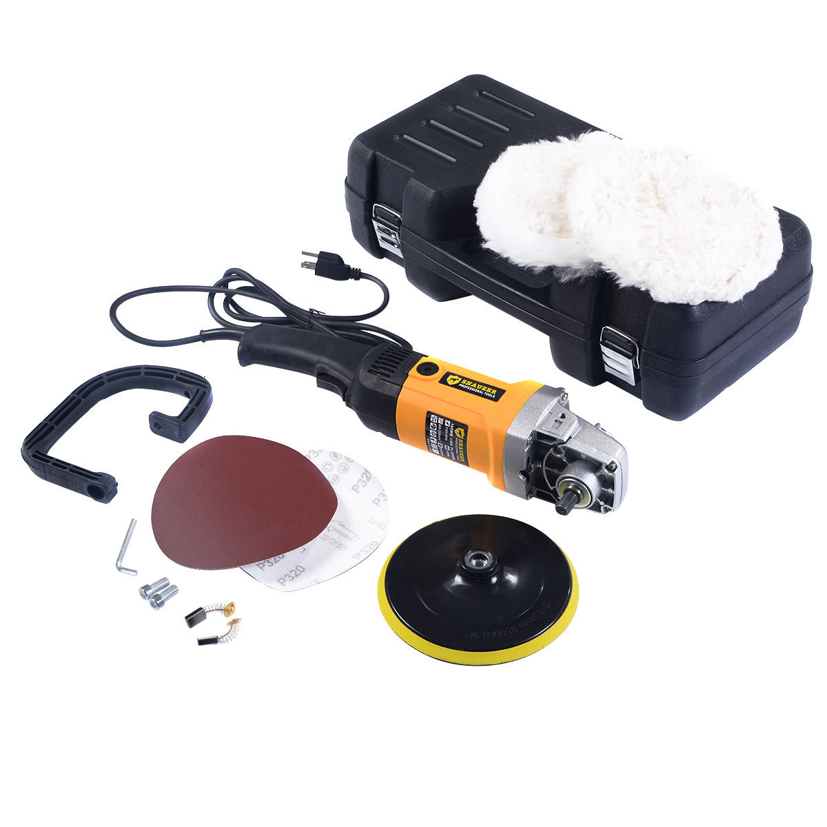 110V-US220V-AU-Plug-1400W-7quot-Electric-6-Variable-Speed-Polisher-Buffer-Waxer-Sander-1195228-1