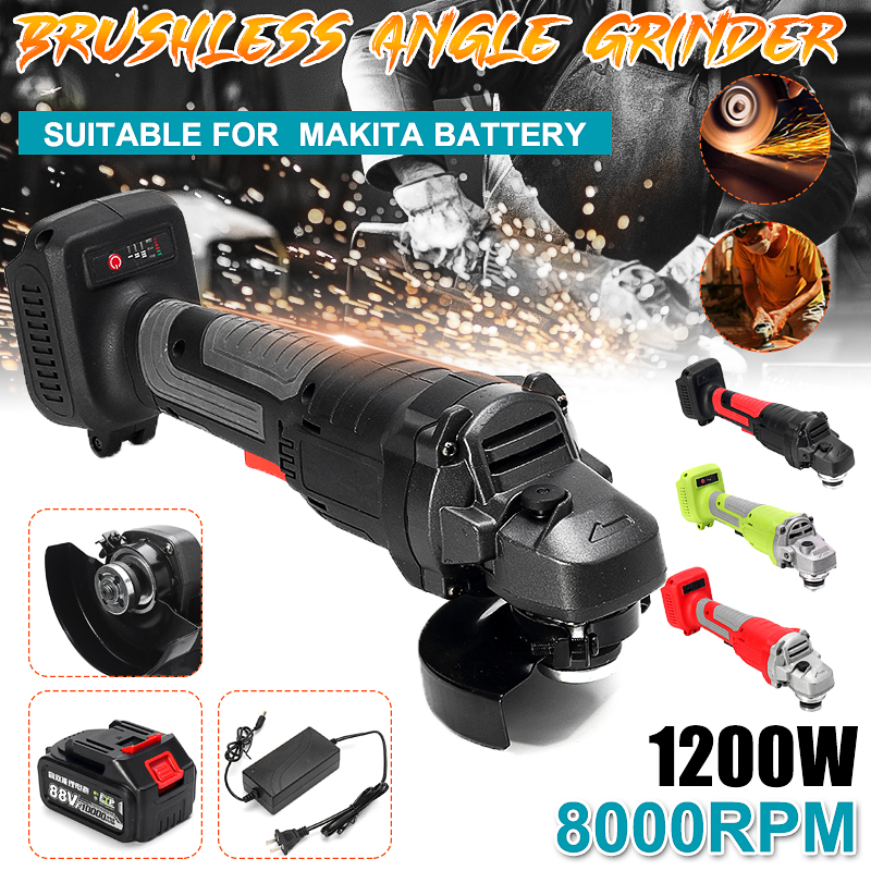 1200W-21V-100mm-Rechargeable-Brushless-Angle-Grinder-Replacement-For-Makita-Battery-1684061-1