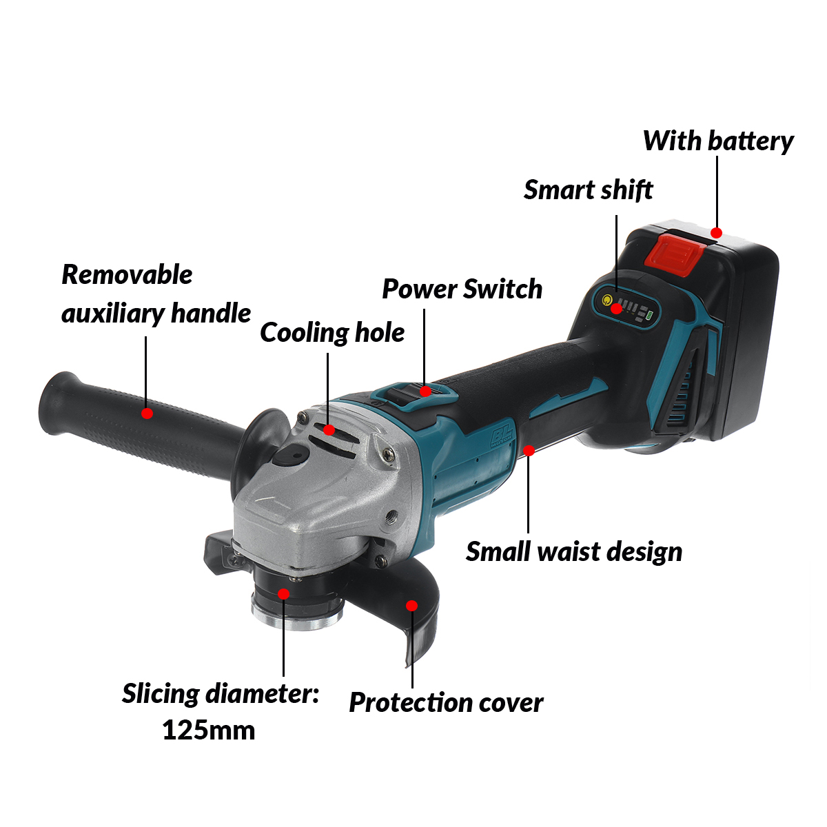 125mm-Brushless-Angle-Grinder-Rechargeable-Adjustable-Speed-Angle-Grinder-With-Battery-1806202-5