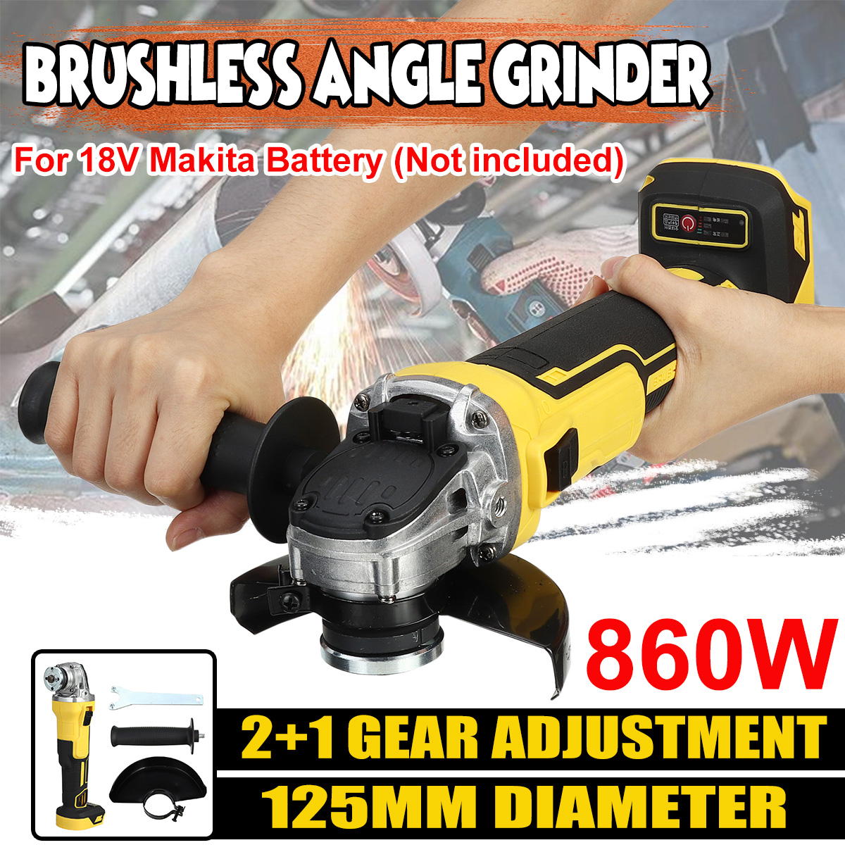125mm-Brushless-Rechargeable-Angle-Grinder-Electric-Polishing-Cutting-Machine-For-Makita-18V-Battery-1751312-1
