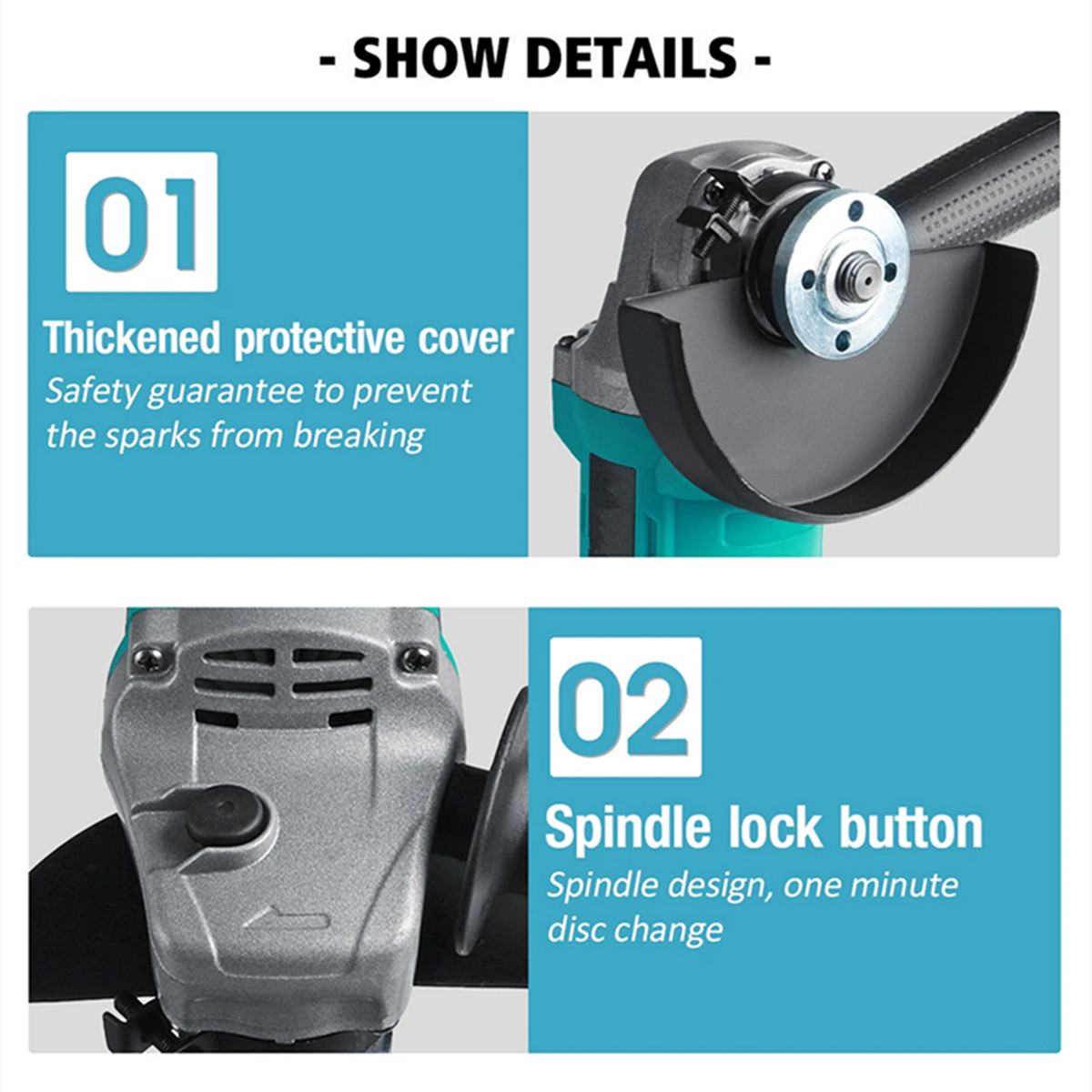125mm-Cordless-Electric-Angle-Grinder-15000MAH-12-Lithium-Batteries-Brushless-Grinding-Machine-For-P-1882244-2