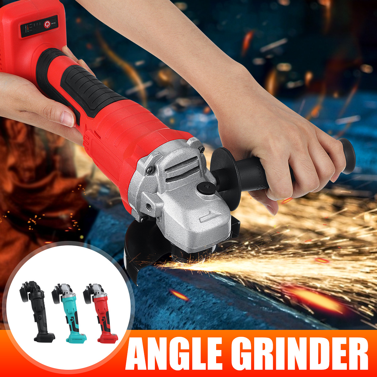 125mm-Cordless-Electric-Angle-Grinder-Cutting-Machine-Polisher-DIY-Power-Tool-1743685-2