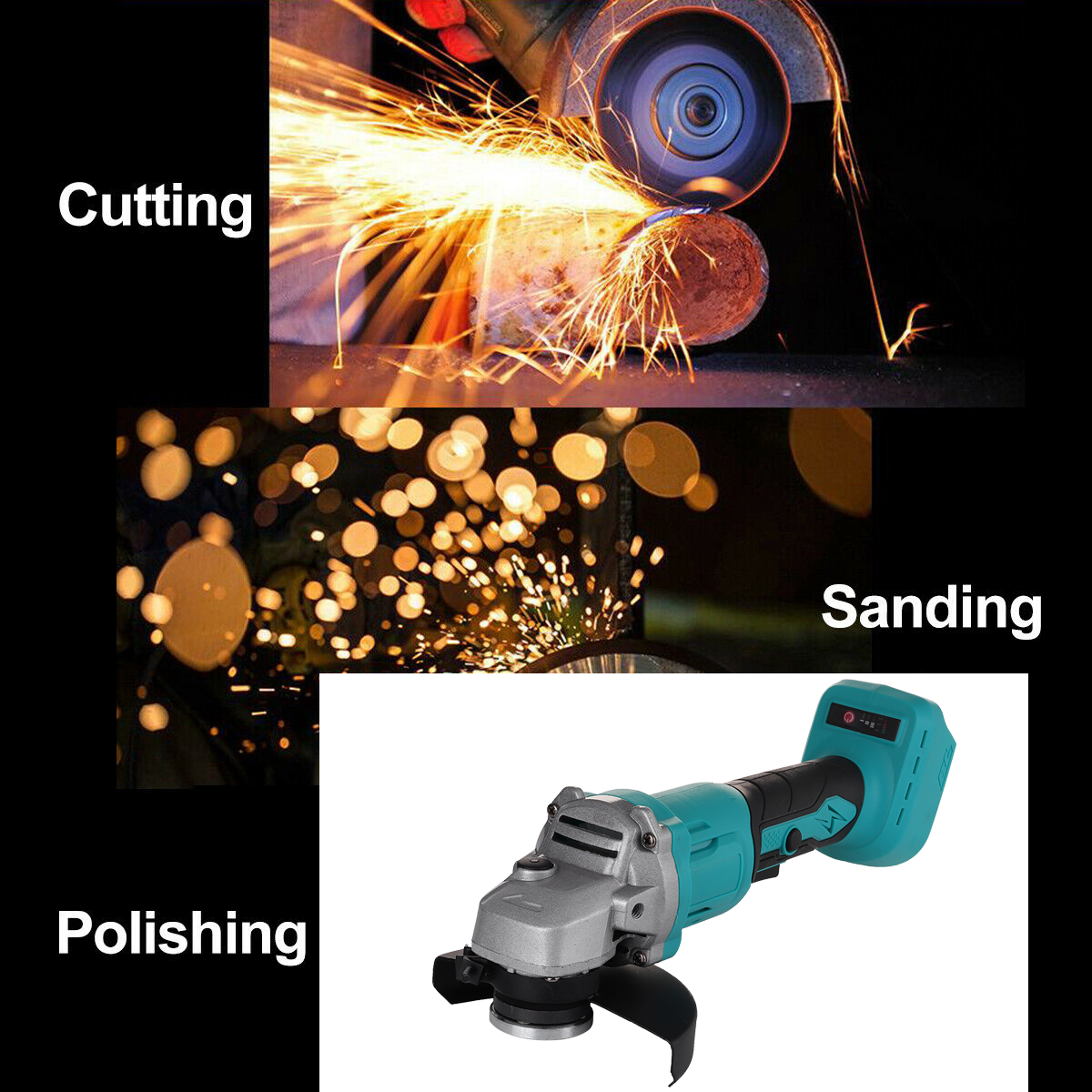 125mm18V-Cordless-Brushless-Angle-Grinder-Woodworking-Tool-For-Makita-Battery-1713408-4