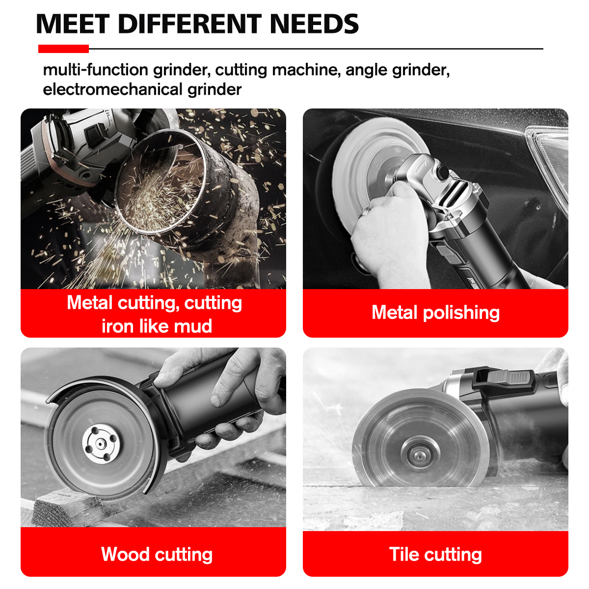 1800W-Brushless-Cordless-Angle-Grinder-Electric-Grinding-Machine-125mm-Fit-Makita-Battery-1891086-4
