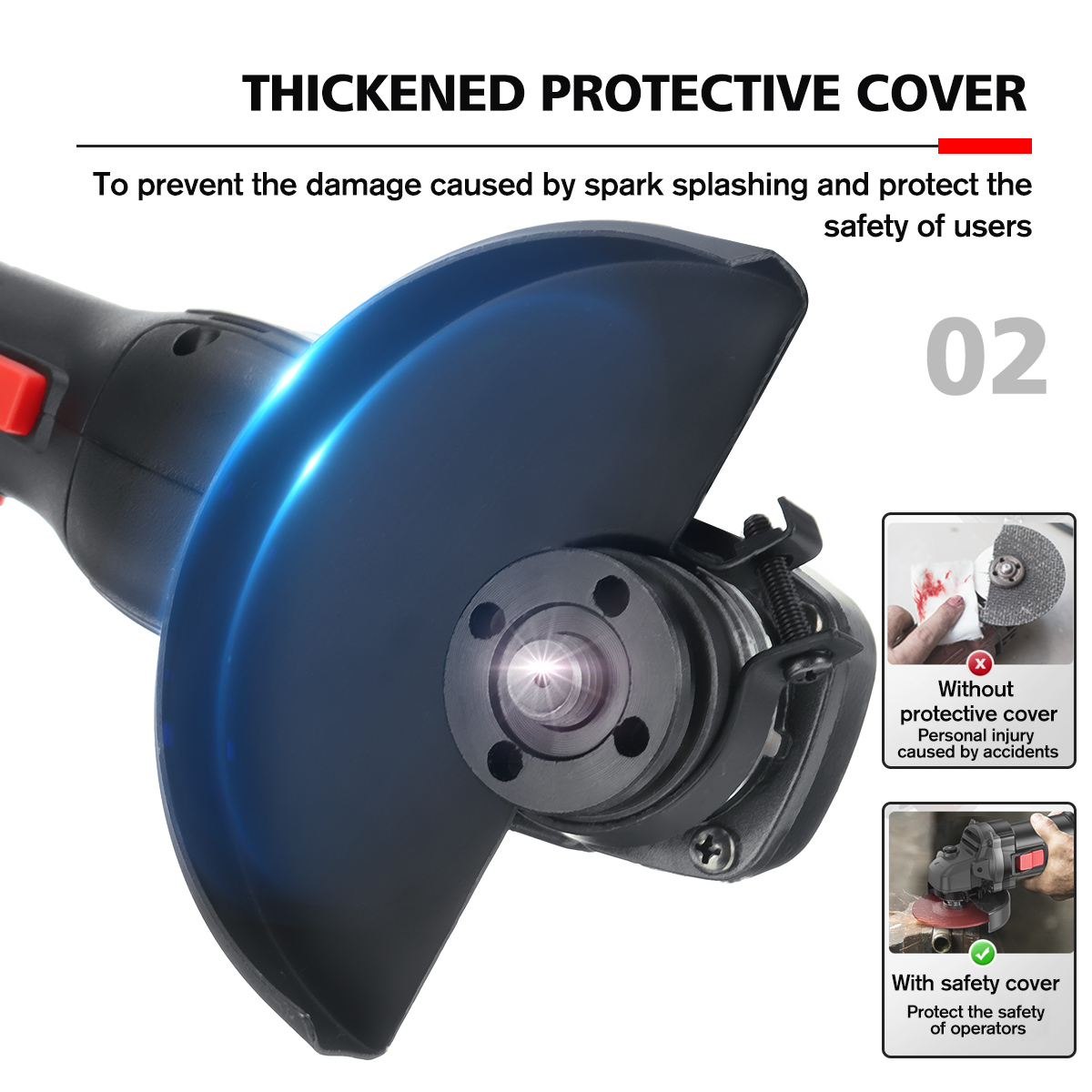 1800W-Brushless-Cordless-Angle-Grinder-Electric-Grinding-Machine-125mm-Fit-Makita-Battery-1891086-6