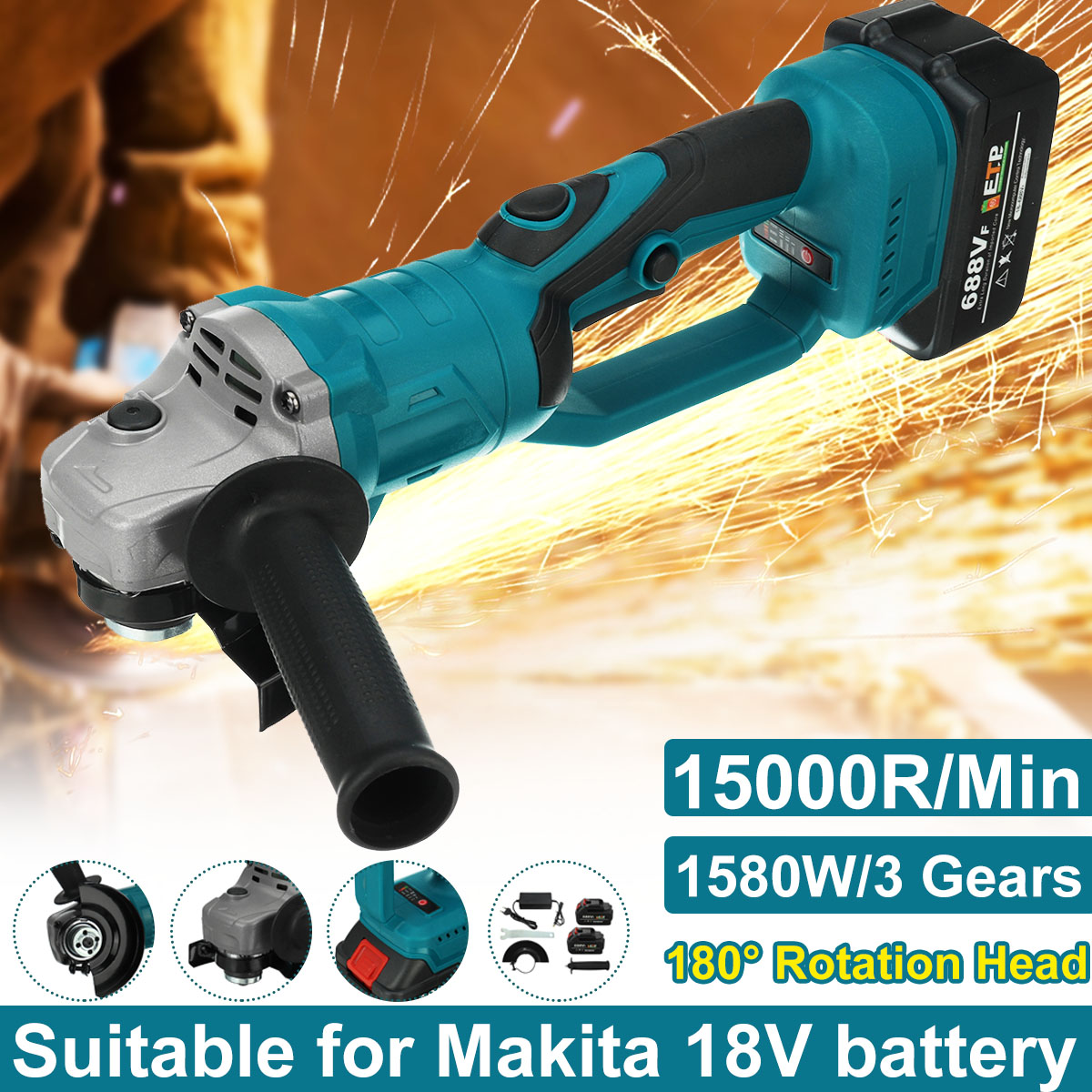 180deg-Brushless-Angle-Grinder-15000rmin-Cordless-100mm-3-Speed-Electric-Grinder-Grinding-Machine-Fi-1887484-5