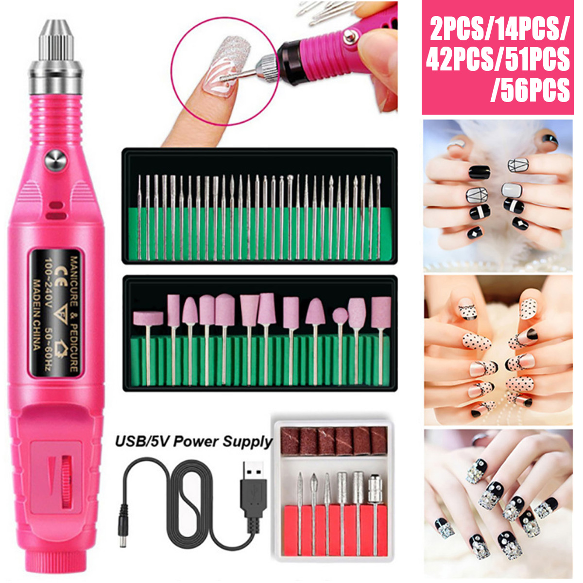 214425156pcs-Electric-Nail-File-Art-Drill-Pen-Kit-Professional-Pedicure-Manicure-Polisher-Tool-1753881-2