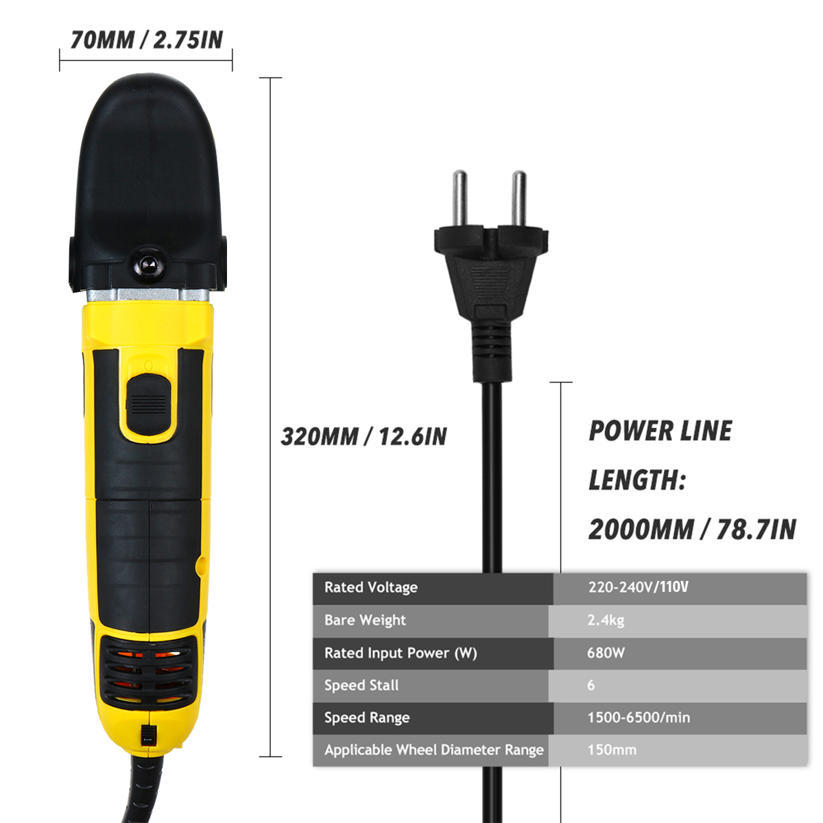 220V-240V--680w-Dual-Action-Polishing-Machine-Car-Polisher-Electric-1669091-3