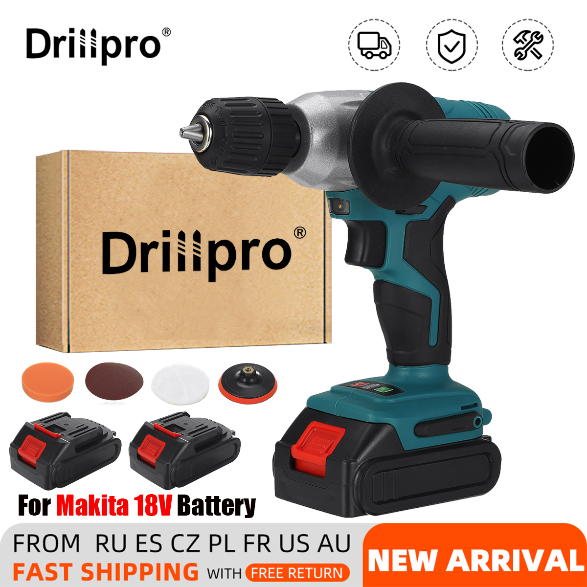 2800rmin-Speed-Regulated-2In1-Cordless-Electric-Drill-Polisher-15Ah-Battery-Car-Repair-Polisher-Dril-1889958-7