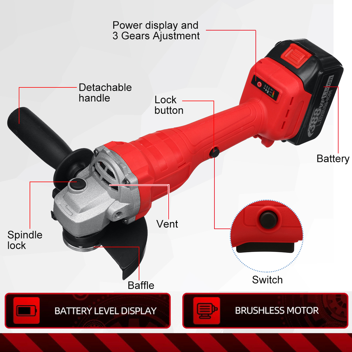 388VF-125MM-1500W-Cordless-Brushless-Angle-Grinder-Electric-Polisher-W-None12-Battery-Cutting-Sand-D-1879534-3
