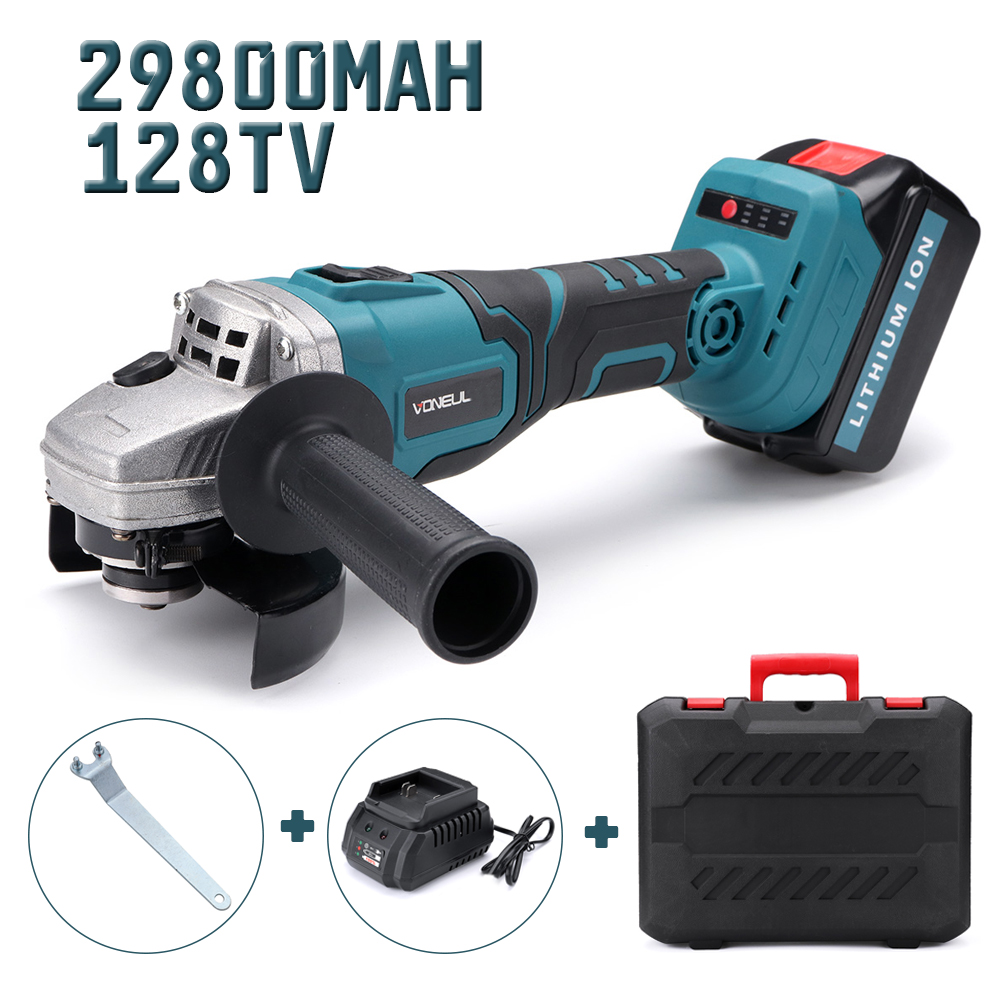 40V-128TV-29800mA-Electric-Angle-Grinder-Cordless-Grinding-Machine-Power-Cutting-Tool-Set-1518610-1