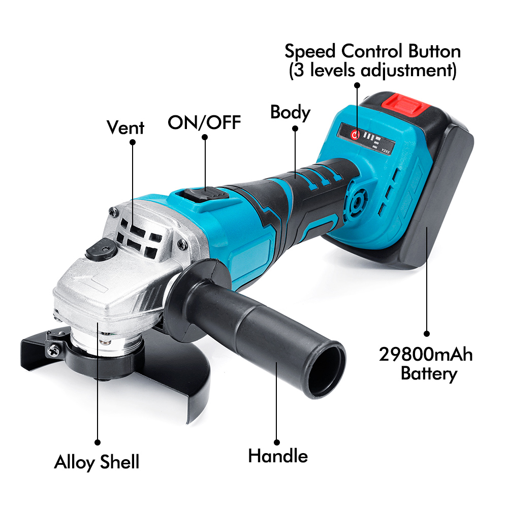 40V-128TV-29800mA-Electric-Angle-Grinder-Cordless-Grinding-Machine-Power-Cutting-Tool-Set-1518610-2