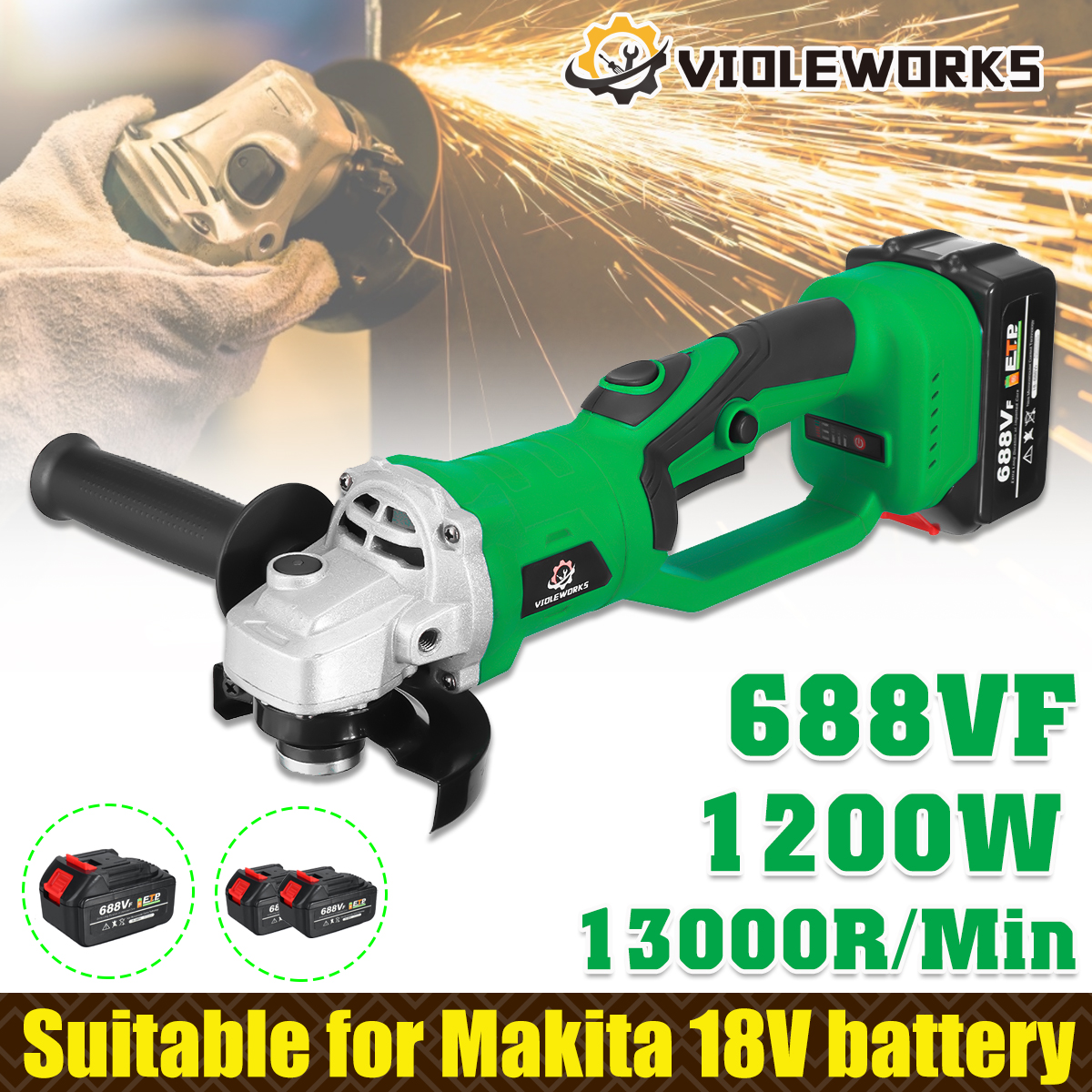 688VF-1200W-100mm-Brushless-Electric-Angle-Grinder-180deg-Rotation-3-Gears-Cutting-Grinding-Tool-Ind-1859330-2