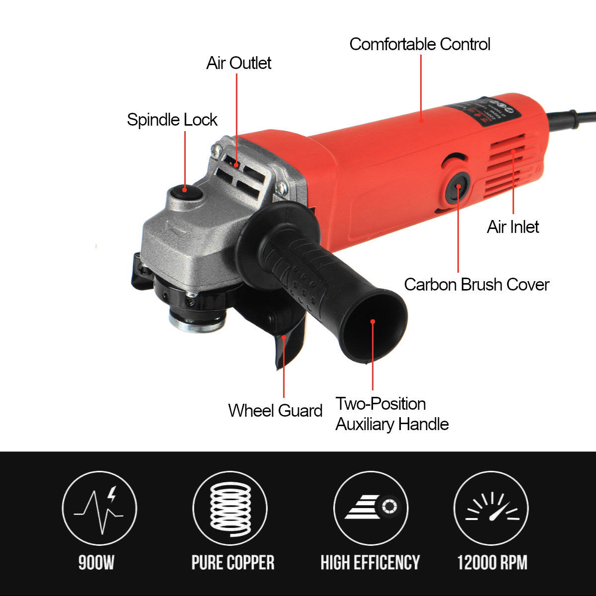 850W-100mm-11000rpm-Electric-Angle-Grinder-Cutting-Machine-Handheld-Polishing-Grinding-Carving-Tool-1736781-5