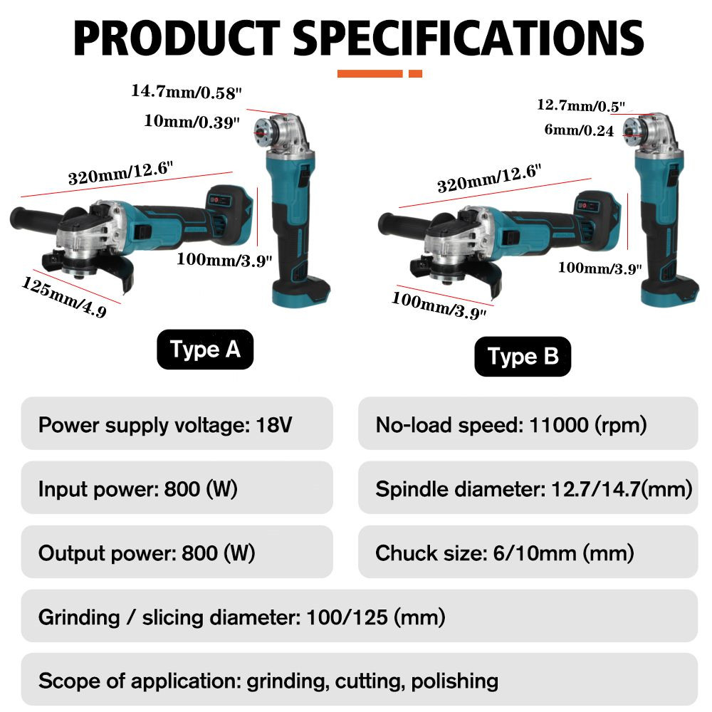 BLMIATKO-18V-100125mm-3-Speed-Brushless-Angle-Grinder-Electric-Polishing-Cutting-Tool-For-Makita-18V-1771570-11