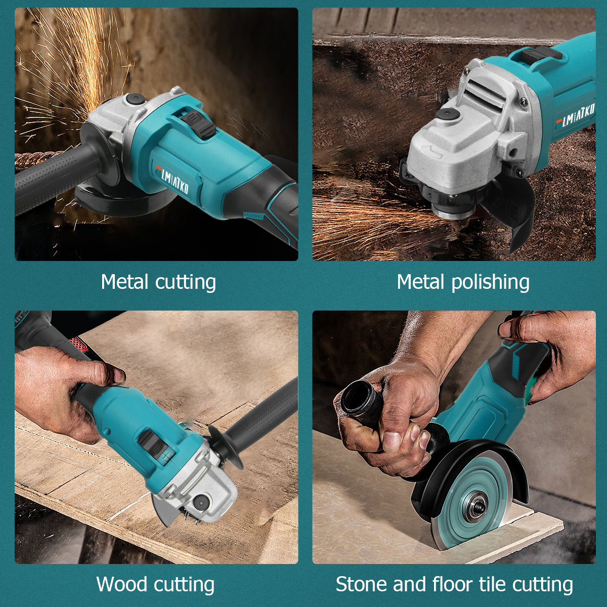 BLMIATKO-18V-100mm125mm-Cordless-Brushless-Angle-Grinder-3-Gears-Polishing-Grinding-Cutting-Machine--1760079-11