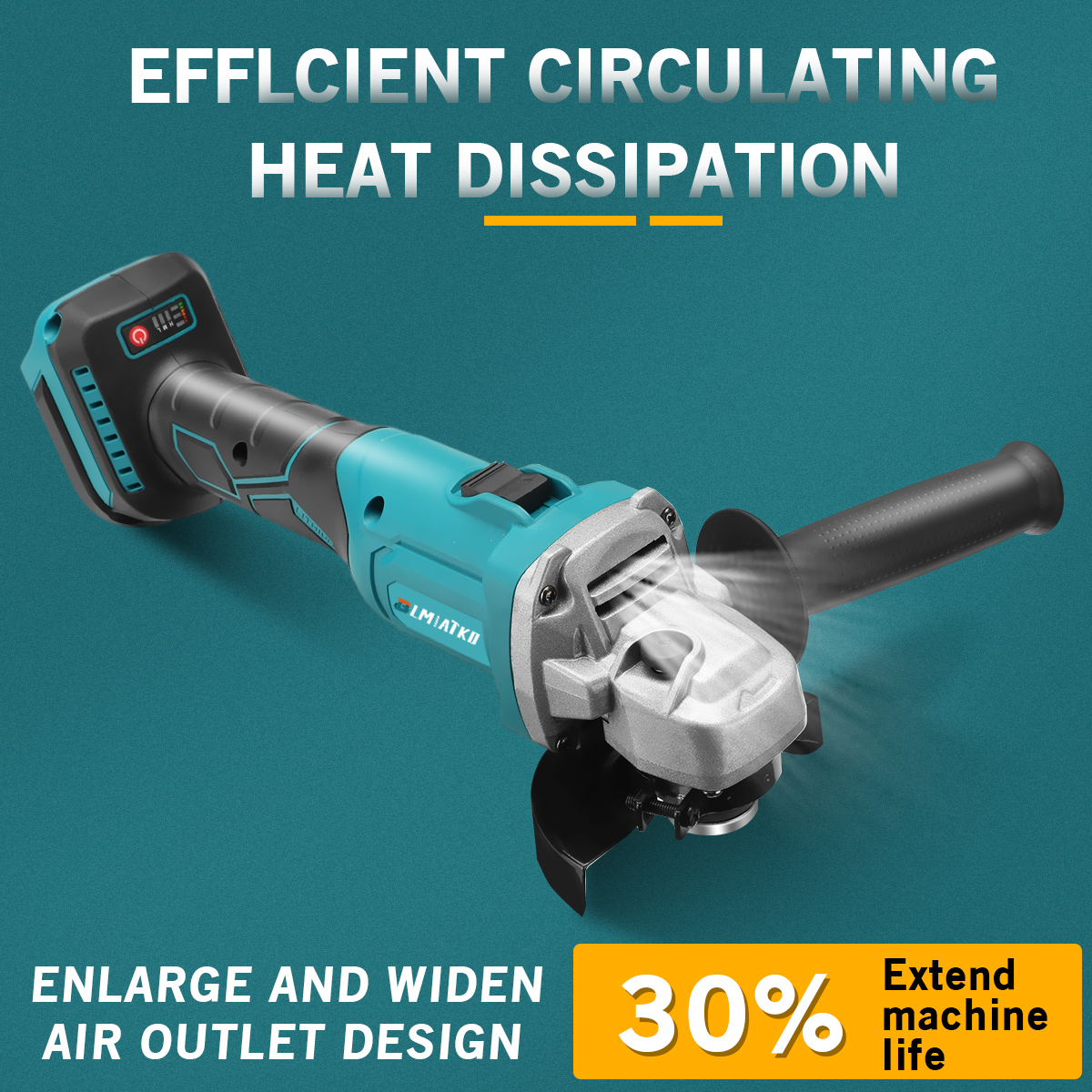 BLMIATKO-18V-100mm125mm-Cordless-Brushless-Angle-Grinder-3-Gears-Polishing-Grinding-Cutting-Machine--1760079-4