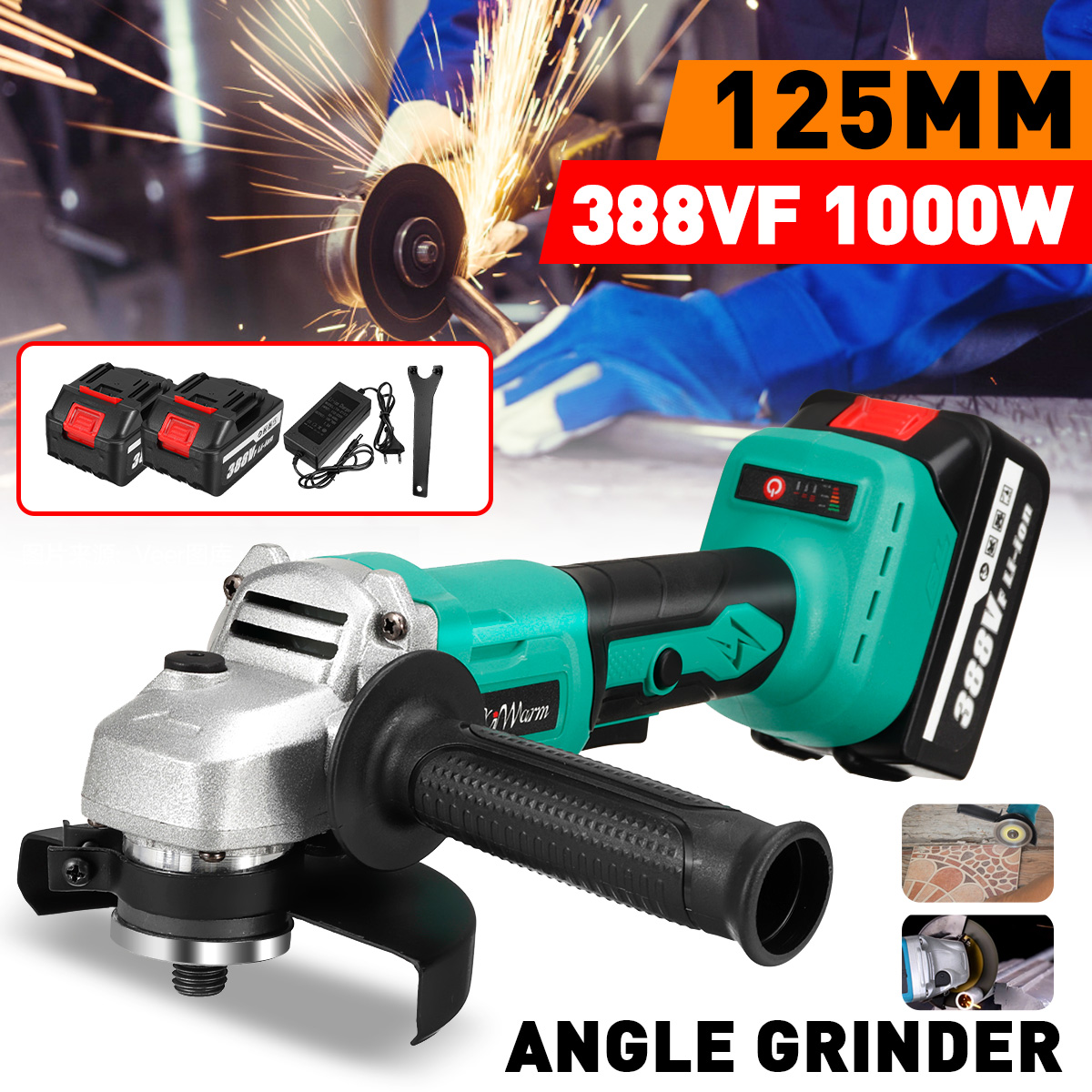 Kiwarm-1000W-125mm-Brushless-Angle-Grinder-Cordless-Electric-Grinder-Polishing-Machine-Fit-Makita-W1-1930913-1