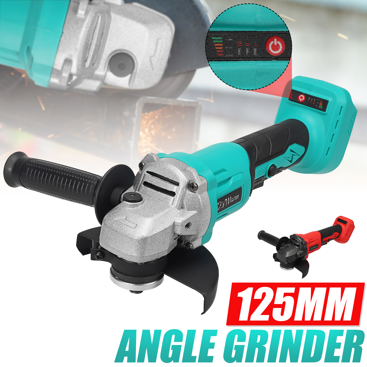 Kiwarm-18V-125mm-Brushless-Angle-Grinder-Cordless-Electric-Grinder-Polishing-Machine-For-Makita-Step-1930914-1