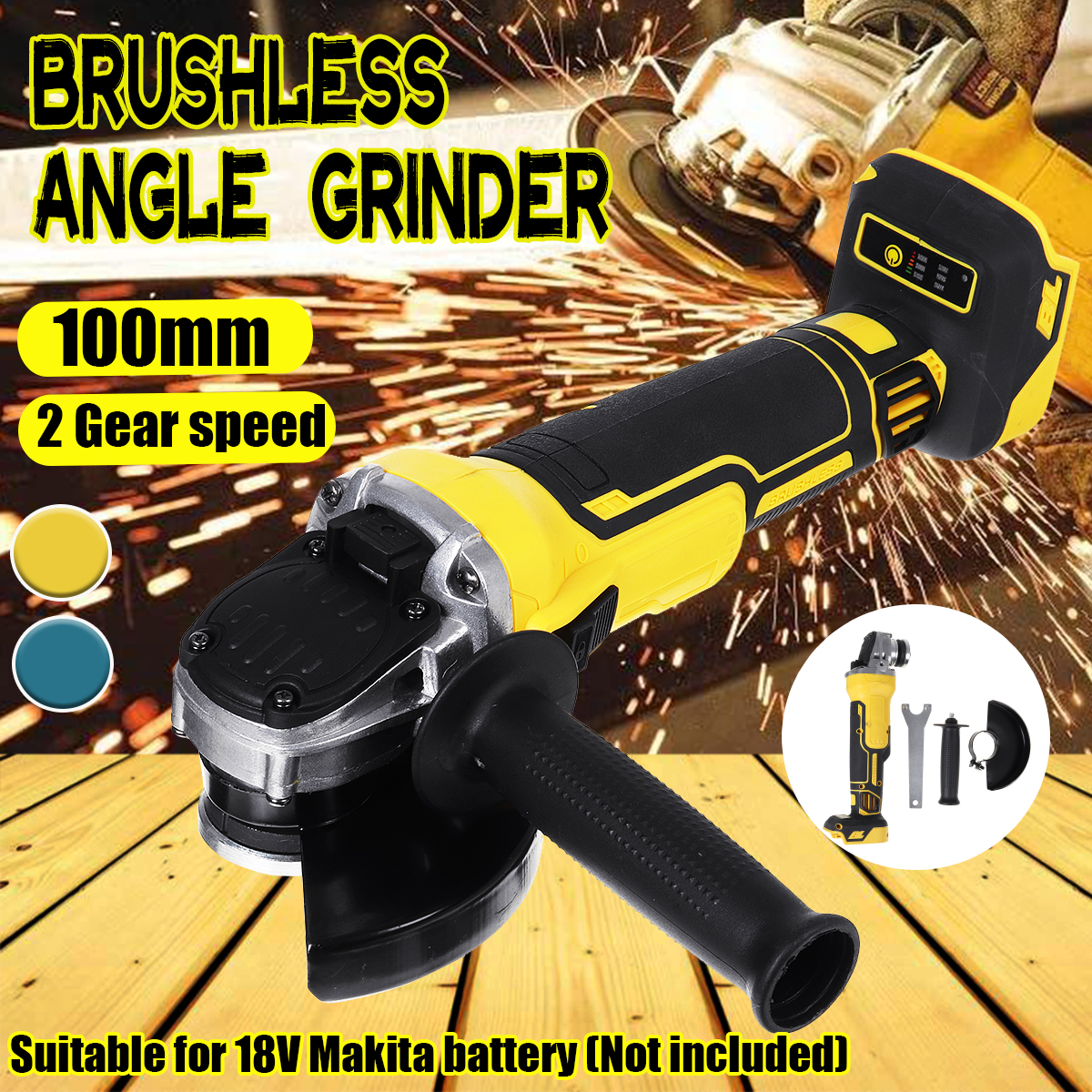 M10-100mm-Brushless-Cordless-Angle-Grinder-Cut-Off-for-Ni-CD-Makita-18V-Battery-1805700-1