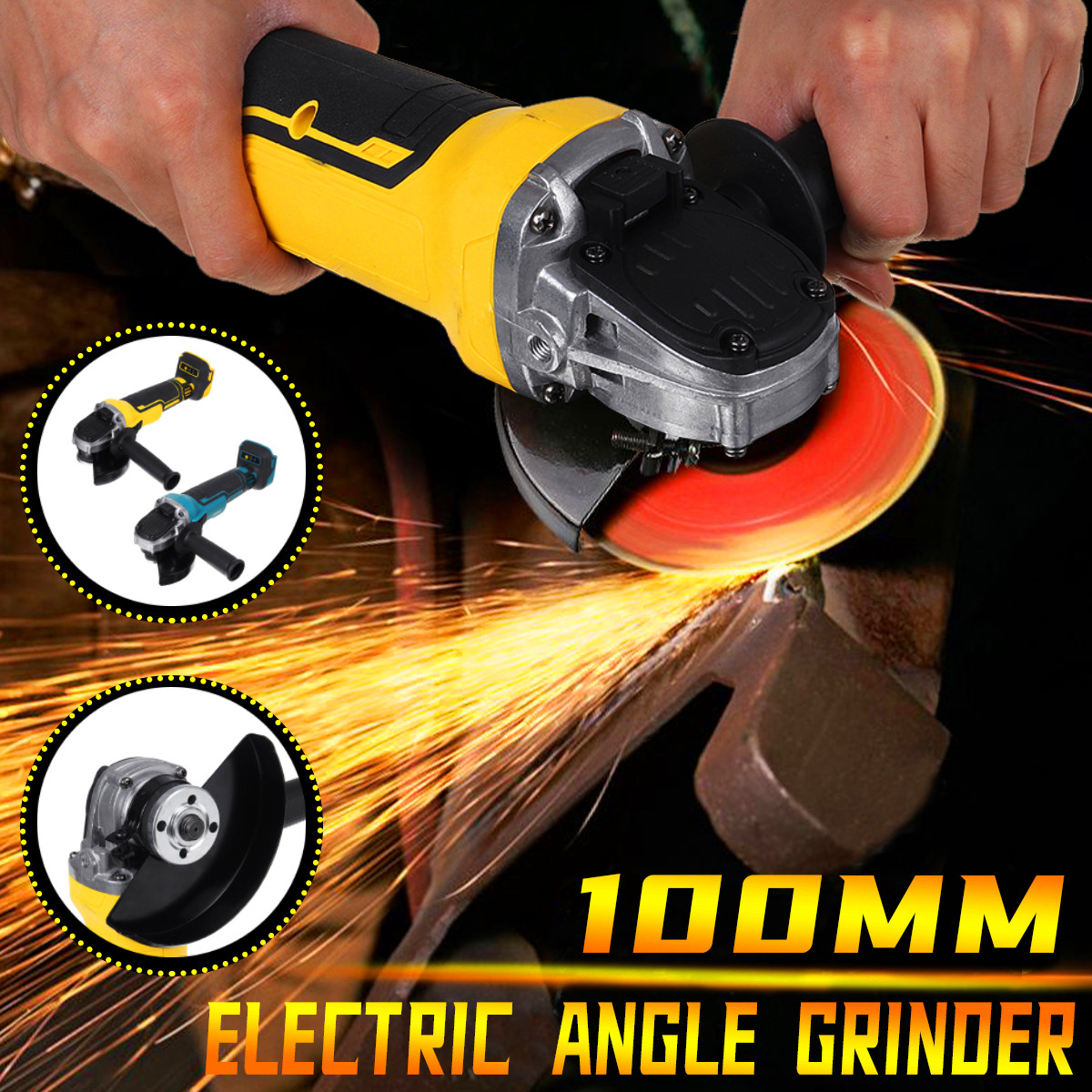 M10-100mm-Brushless-Cordless-Angle-Grinder-Cut-Off-for-Ni-CD-Makita-18V-Battery-1805700-2