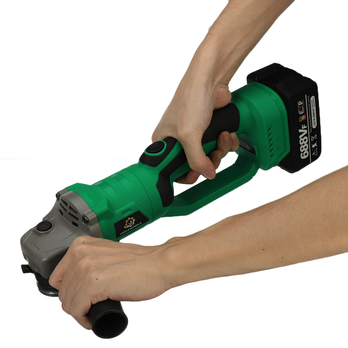 VIOLEWORKS-180deg-Cordless-Brushless-Angle-Grinder-3-Gears-Electric-Polishing-Machine-for-Makita-Bat-1900750-8