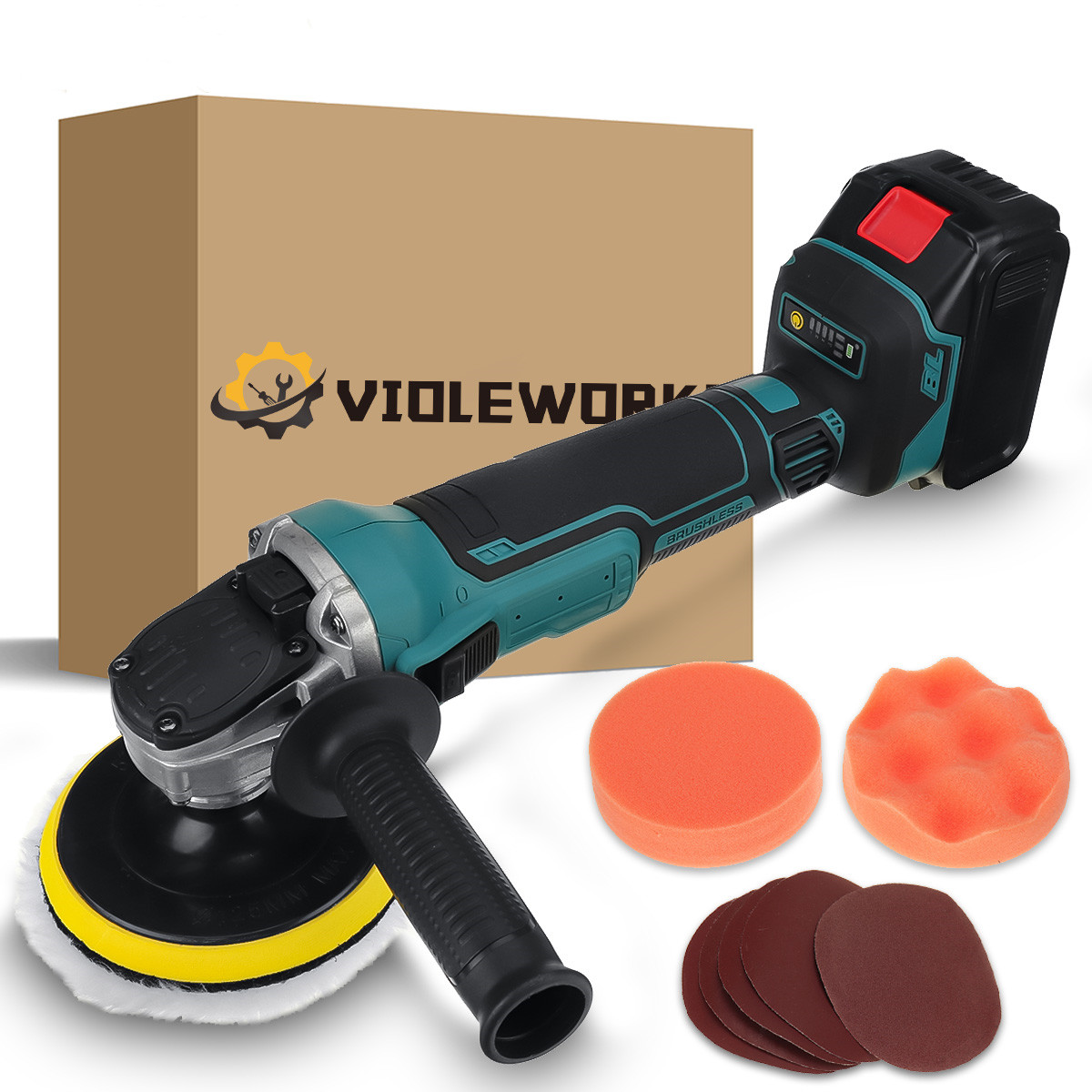 VIOLEWORKS-288VF-1580W-Cordless-Polisher-Car-Polishing-Tool-Sander-Buffing-Waxing-Machine-For-Makita-1916380-1