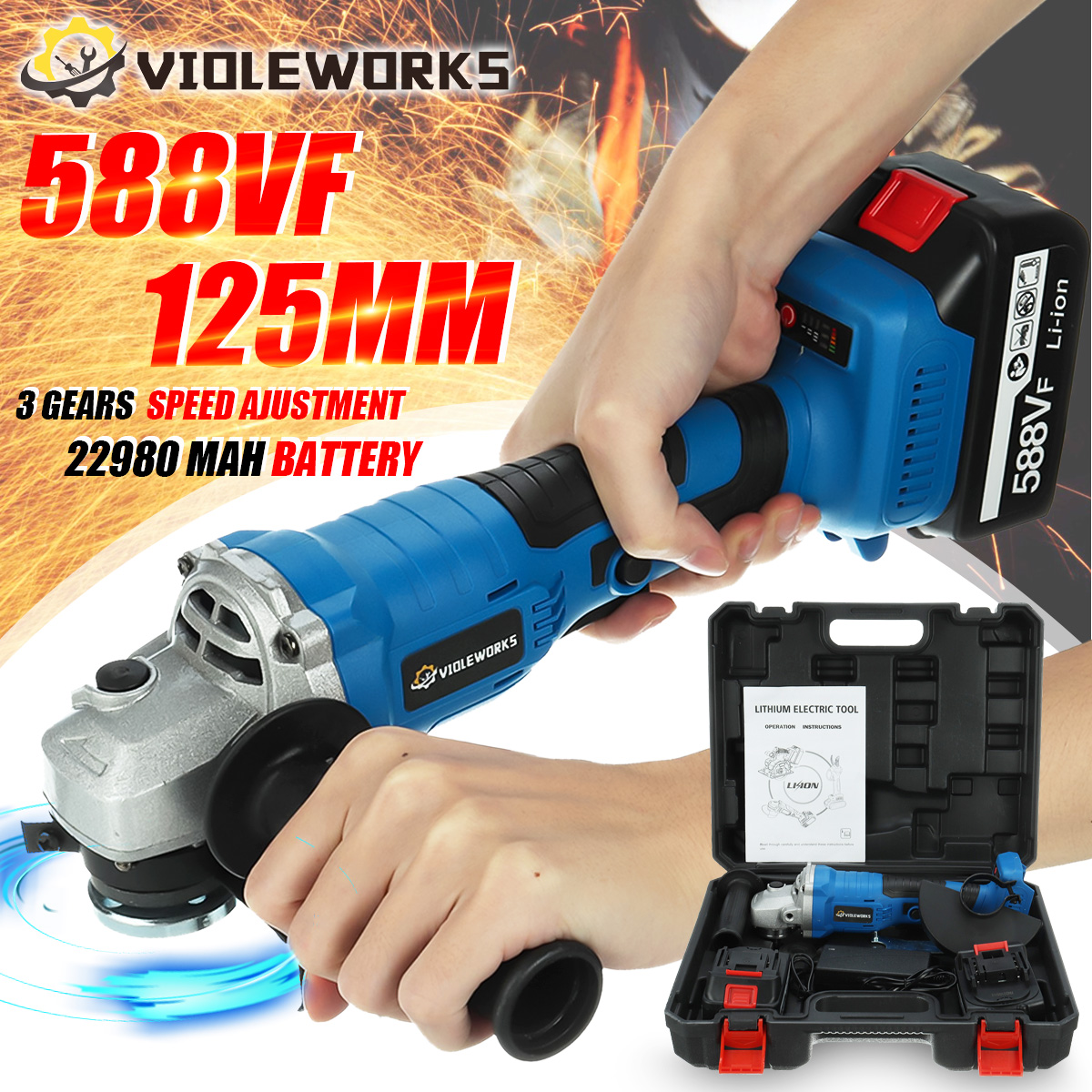 VIOLEWORKS-588VF-125mm-Cordless-Angle-Grinder-Cordless-Electric-Grinding-Cutting-Polishing-Tool-W-12-1847101-1