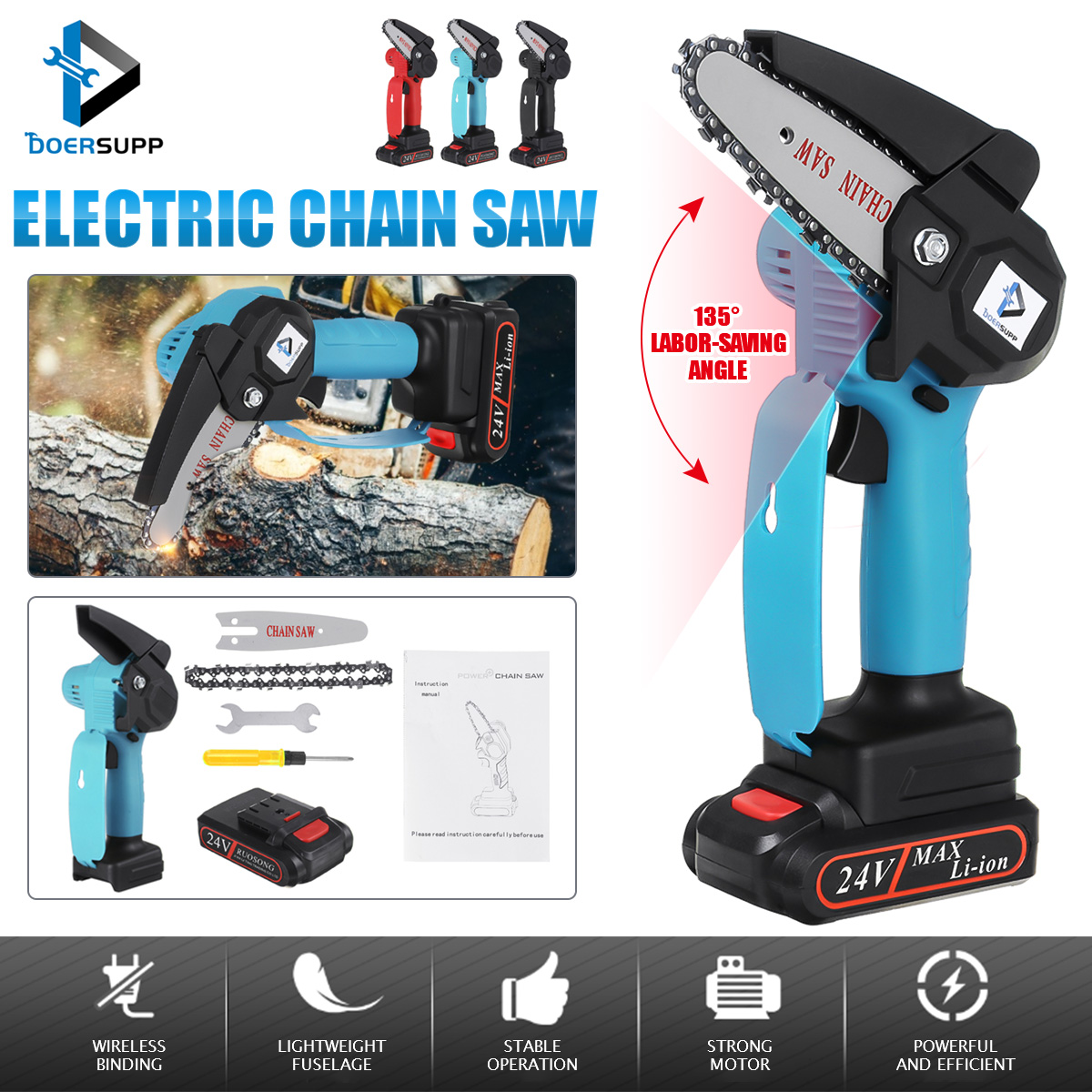 1000W-4Inch-Cordless-Electric-Chain-Saw-Wood-Mini-Cutter-One-Hand-Saw-Woodworking-Tool-W-None1pc-Bat-1833244-2