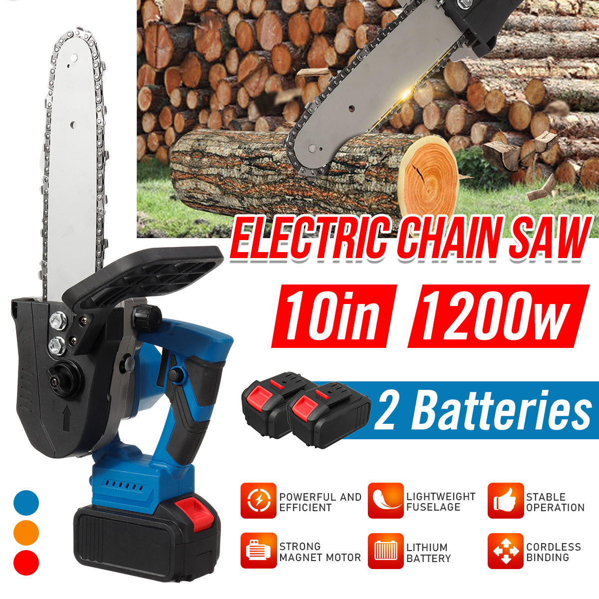10in-Rechargeable-Brushless-Electric-Chain-Saw-One-Hand-Saw-Woodworking-Wood-Cutter-W-1-or-2-pcs-Bat-1851012-1