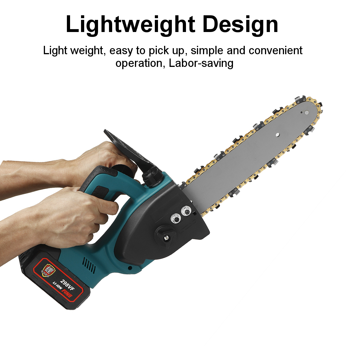 10inch-298VF-Cordless-Electric-Chain-Saw-Handheld-Chainsaw-Wood-Tree-Cutter-W-12pcs-Battery-1833237-3