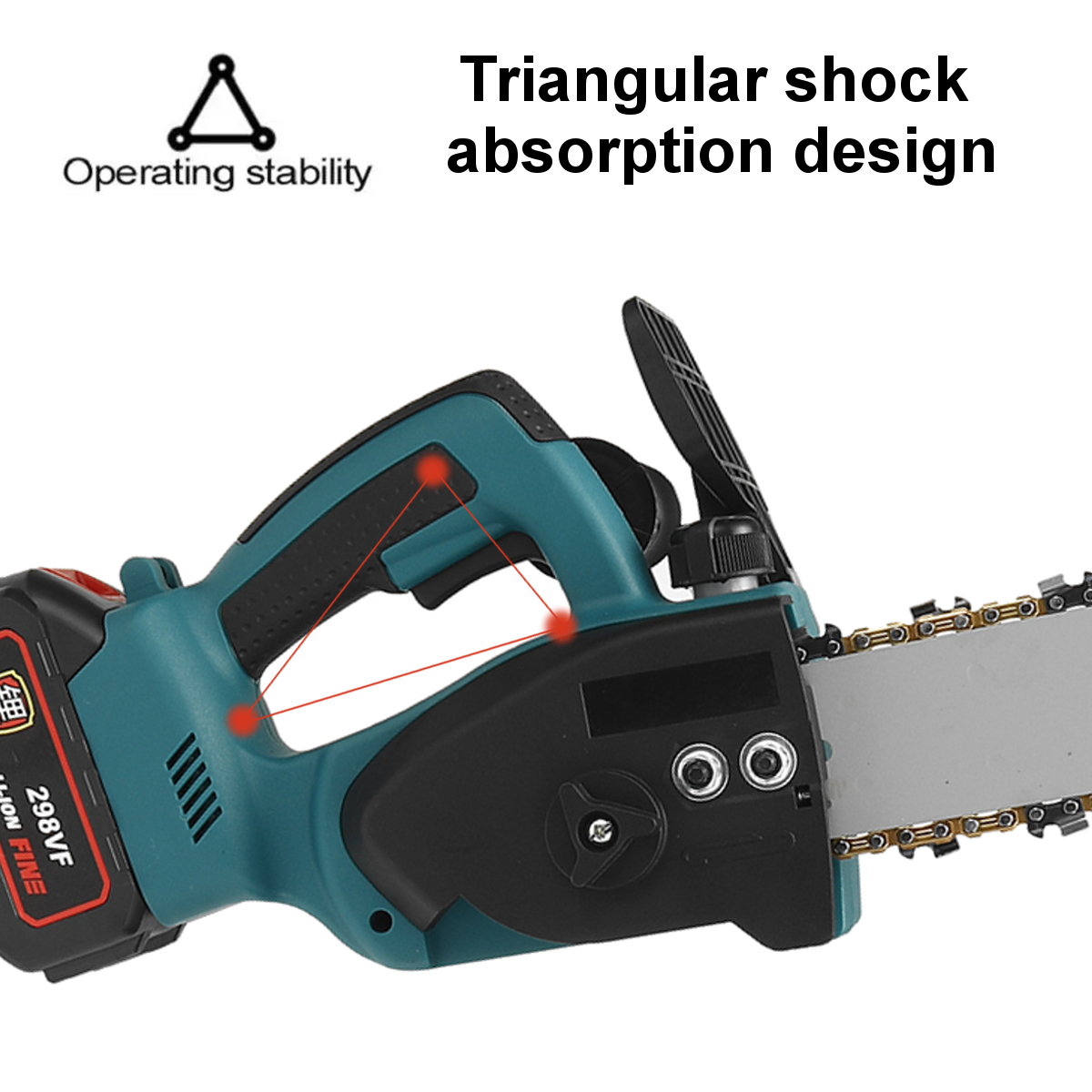 10inch-298VF-Cordless-Electric-Chain-Saw-Handheld-Chainsaw-Wood-Tree-Cutter-W-12pcs-Battery-1833237-6