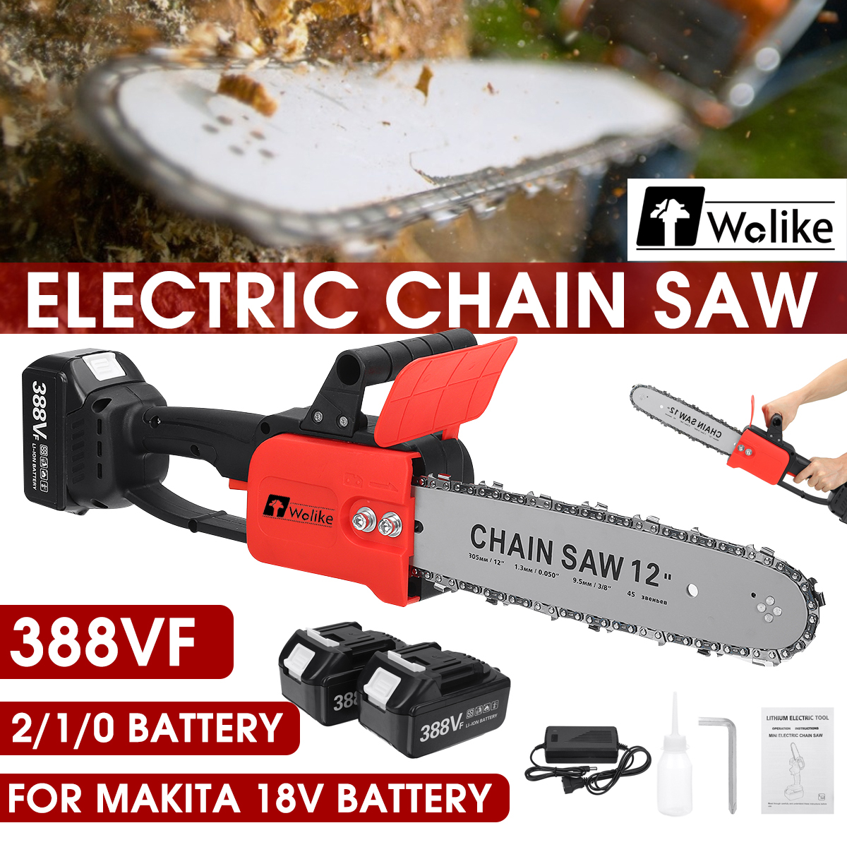 12-Inches-388VF-Cordless-Electric-One-Hand-Saw-Chain-Saw-Woodworking-Cutting-Tools-1903757-2