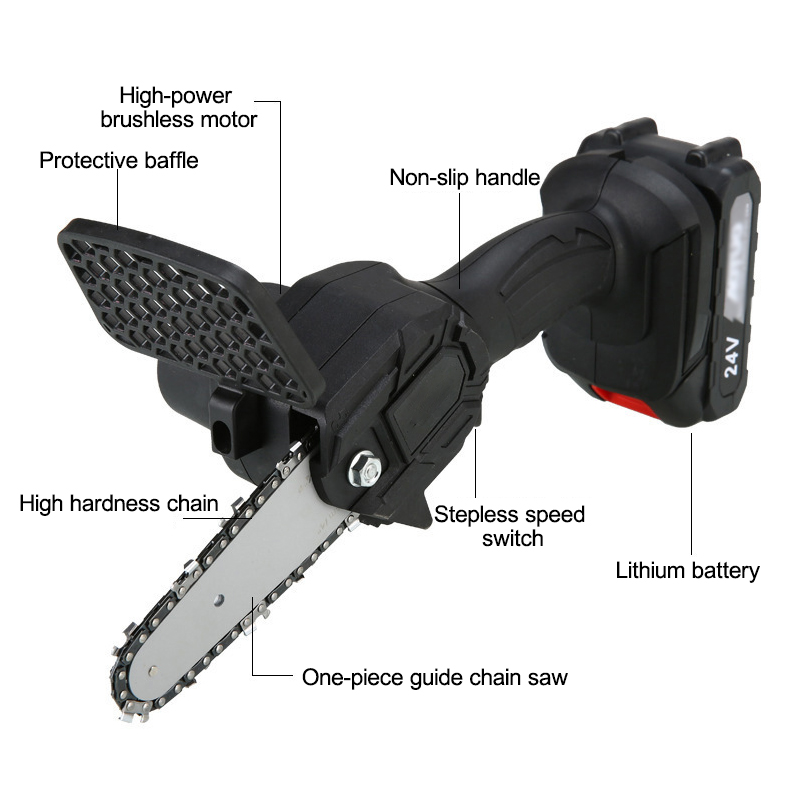 1280W-4in-24V-Mini-Electric-Chainsaw-Woodworking-Cordless-Chain-Saw-Cutter-Tool-1770259-9